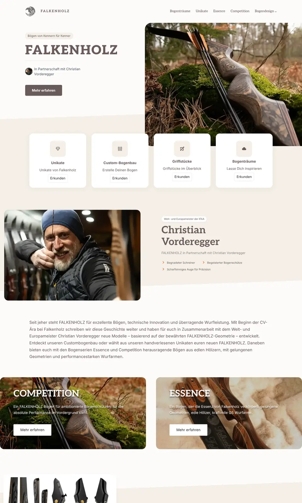 Startseite von falkenholz.de