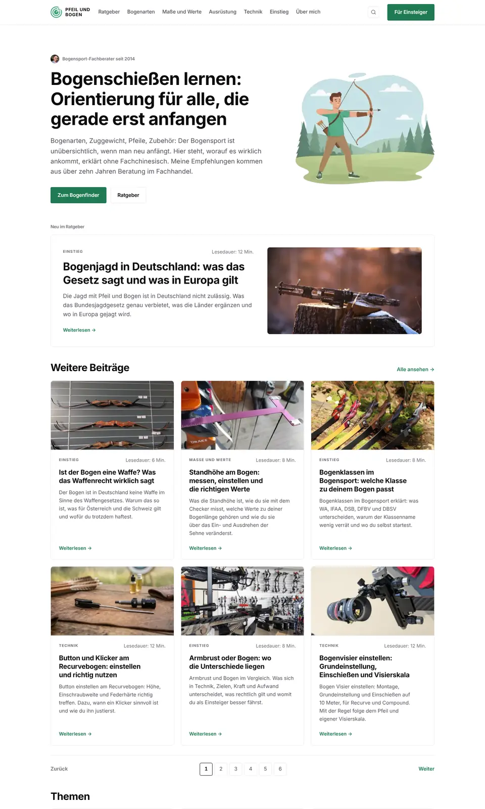 Startseite von pfeil-und-bogen-kaufen.de